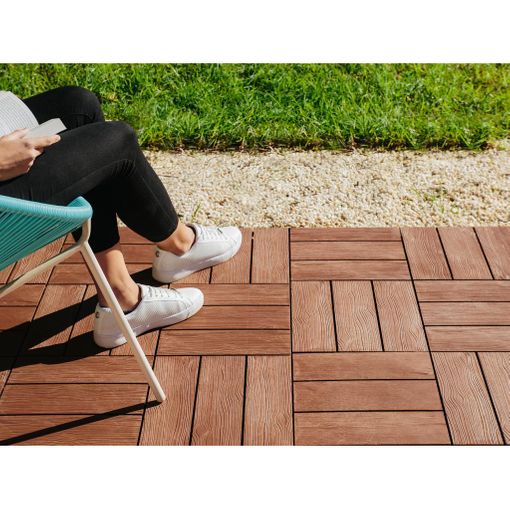 Suelo De Exterior Imitación Madera Tropical Clickfloor, 9ud con Ofertas en  Carrefour