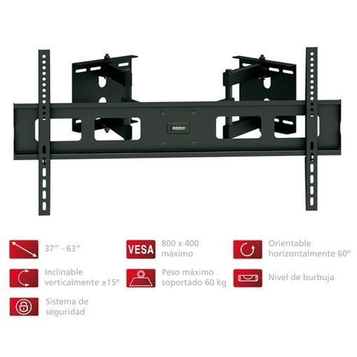 Soporte Para Tv De 13 A 27 Fonestar Extensible Hasta 41 Cm De La Pared, Vesa  100x100 De Color Negro con Ofertas en Carrefour