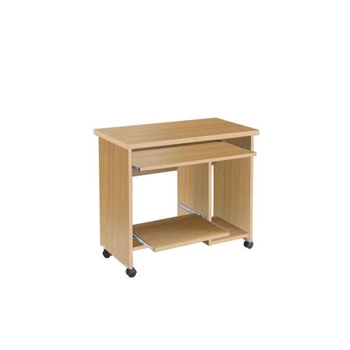 Mesa De Ordenador Pc De Melamina De Madera Homcom 120x55x85 Cm-marrón con  Ofertas en Carrefour