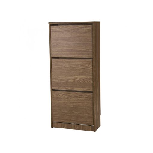 Mueble Zapatero Estrecho de 3 puertas en Roble - Topkit