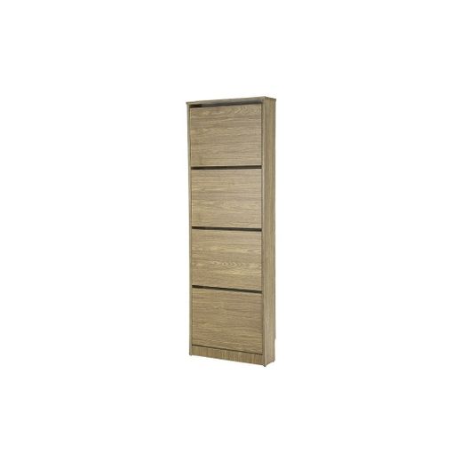 Topkit, mueble Zapatero Loira 52ab, Zapatero Estrecho Alto, Armario  Zapatero, Mueble Zapatero 4 Puertas Abatibles., Roble con Ofertas en  Carrefour