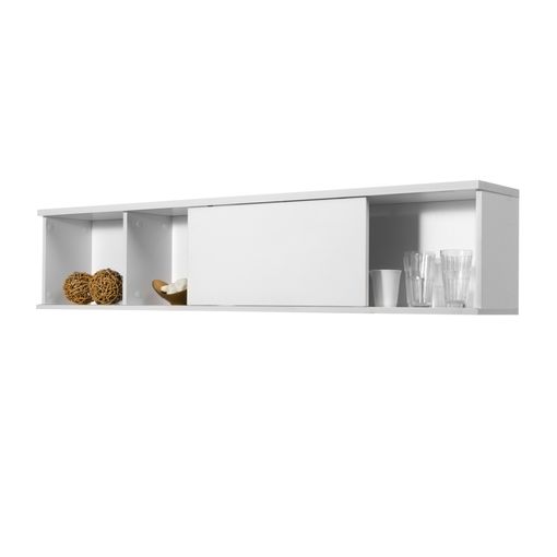 Mueble bajo TV Kuo 2 puertas + 1 cajón blanco/nordic 45x139x35 cm