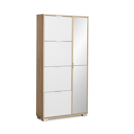 Zapatero De Pared Madera Contrachapada Blanco 80x18x90 Cm Vidaxl con  Ofertas en Carrefour