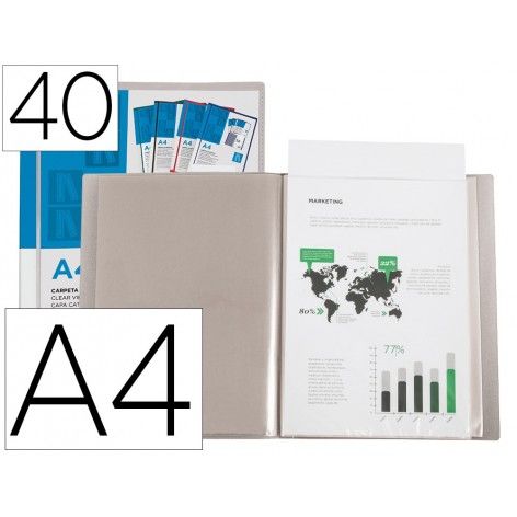 Carpeta 40 Fundas A4 con Ofertas en Carrefour