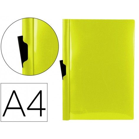 Carpeta liderpapel dossier pinza lateral polipropileno din a4 naranja fluor  opaco 30 hojas pinza deslizante