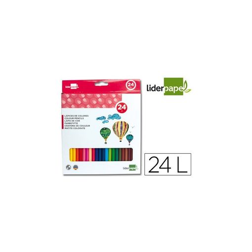 Lapices de Colores Acuarelables Liderpapel Caja de 12 Colores