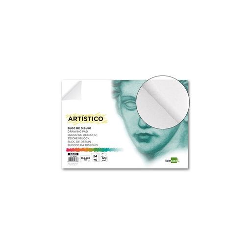 Bloc Dibujo Liderpapel Artistico Encolado 210x297 Mm 30 Hojas 120g