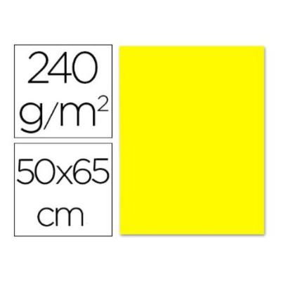 Cartulina Liderpapel 50x65 Cm 240g/m2 Amarillo Paquete De 25 Unidades