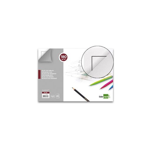 Bloc Dibujo Liderpapel Artistico Espiral 230x325mm 20 Hojas 180 G/m2 Sin  Recuadroperforado con Ofertas en Carrefour