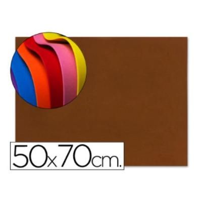 GOMA EVA LIDERPAPEL DIN A4 60G/M2 ESPESOR 1,5MM MARRON PAQUETE DE 1