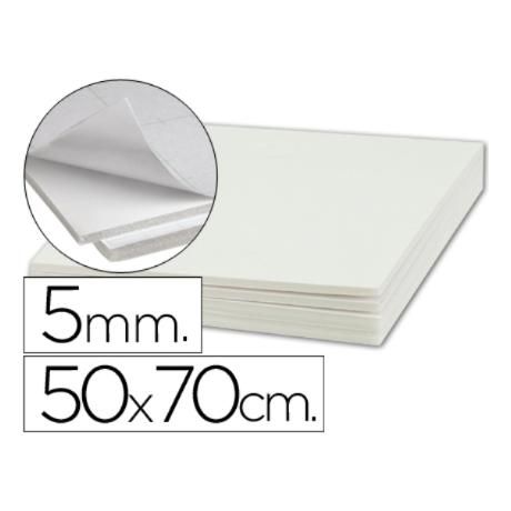 Carton pluma liderpapel adhesivo 1 cara 50x70 cm espesor 5 mm