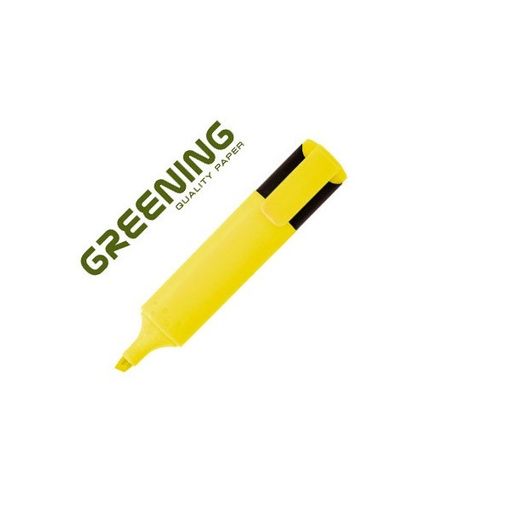 Rotulador Greening Fluorescente Punta Biselada Amarillo (pack De 12 Uds.)  con Ofertas en Carrefour