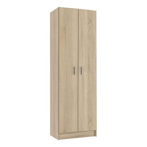 Armario Multiusos En Acabado Blanco 2 Puertas 3 Estantes 61 Cm(ancho) 190  Cm(altura) 35 Cm(fondo) con Ofertas en Carrefour