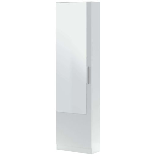 Mueble Zapatero Alto Bilbao 2 Puertas Color Blanco, Mueble Auxiliar, 60 Cm  (ancho) 35 Cm (profundo) 170 Cm (altura) con Ofertas en Carrefour