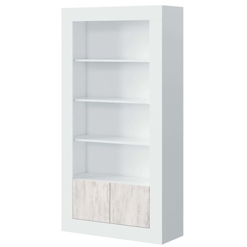 Mueble Estantería 5 Estantes y 2 Puertas Librería Salón - Compra