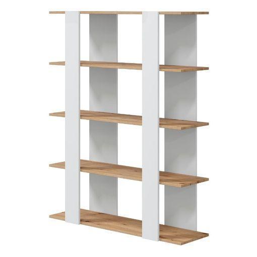 Estantería librería blanca con puertas PRICA - Momma Home