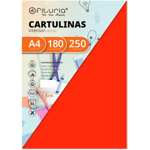 Cartulina Rosa, 25 Cartulinas Grandes 50x65cm Colores Claros E Intensos,  Cartulinas De Colores 180gr Para Manualidades, Diseños Creativos Y  Proyectos De Arte · Ofituria con Ofertas en Carrefour