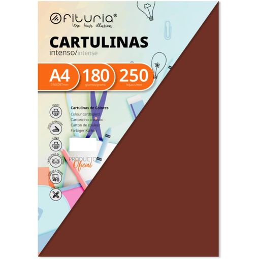 Cartulina Blanca, 250 Cartulinas Grandes 50x65cm Colores Claros E Intensos,  Cartulinas De Colores 180gr Para Manualidades, Diseños Creativos Y  Proyectos De Arte · Ofituria con Ofertas en Carrefour