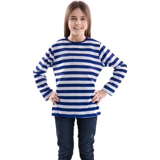 Camiseta De Rayas Azules Infantil con Ofertas en Carrefour