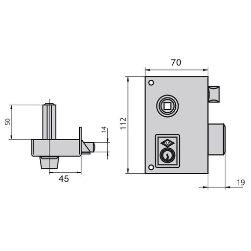 Cerradura Sobreponer 100x50mm 5125ahe10d H.esm Pic/pal Dcha Lince con  Ofertas en Carrefour