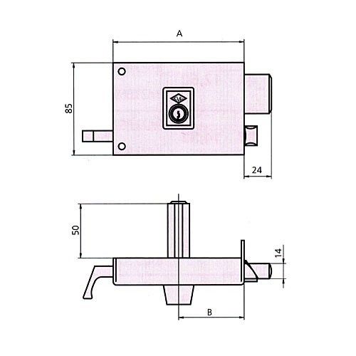 Cerradura Sobreponer - Lince - 5124-a - 120 D.. con Ofertas en