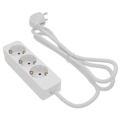 Base múltiple 4 enchufes 16A con USB y cable 1,5 mt