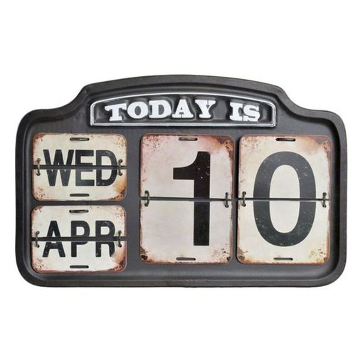 Calendario Dkd Home Decor Metal (42 X 3 X 27 Cm)