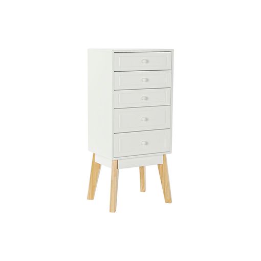 Cajonera Dkd Home Decor Natural Mdf Blanco (40 X 30 X 90 con Ofertas en Carrefour | Ofertas Carrefour Online