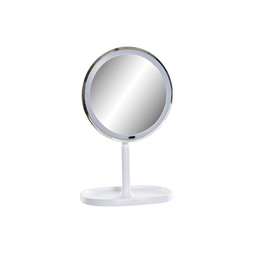 Espejo De Aumento Con Led Dkd Home Decor Blanco Plástico (20 X 20 X 33 Cm)  con Ofertas en Carrefour