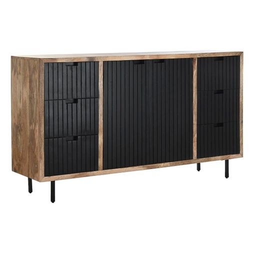 Sideboard DKD Home Decor Black Modern Natural 140 x 40 x 76 cm