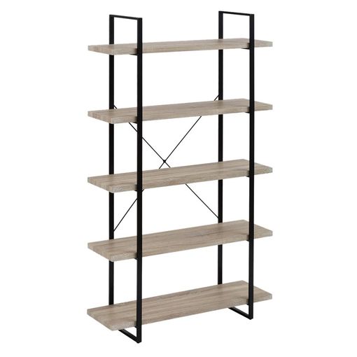 Estantería Librería De Metal Negra Industrial De 179x33x100cm con Ofertas  en Carrefour