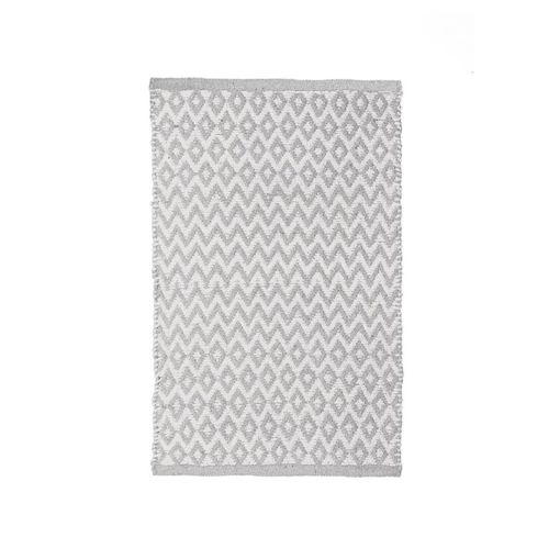 Alfombra pie de cama pvc Siro gris 48x75cm