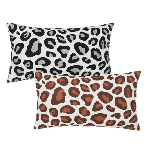 Cojin 40x40 diseño leopardo, funda cojin estampado leopardo, almohada  algodon leopardo, funda cojin estampado animal -  España