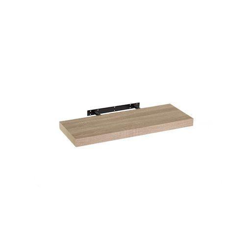 Estante de pared flotante de madera MDF en tono natural de 23x60