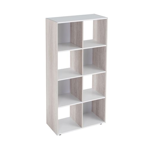 Estantería Cubo De Madera Mdf Negra Y Beige Contemporánea, De 60x29x120 Cm  con Ofertas en Carrefour