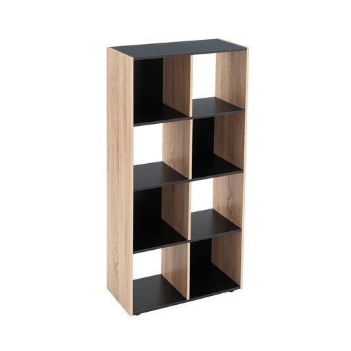 Estantería Cubo De Madera Mdf Gris Y Natural Contemporánea,de 60x29x62 Cm  con Ofertas en Carrefour