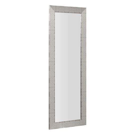 Espejo blanco de madera MDF para puerta de 35x125 cm