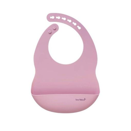 Babero Liso De Silicona Saro, Color:rosa con Ofertas en Carrefour