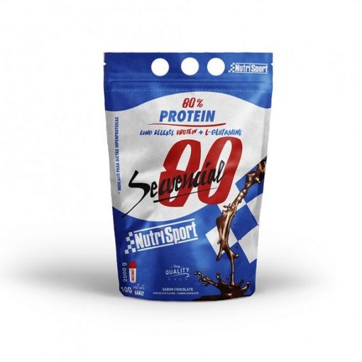 Proteína De Caseína - Sabor Chocolate 2kg - Secuencial 80 Nutrisport
