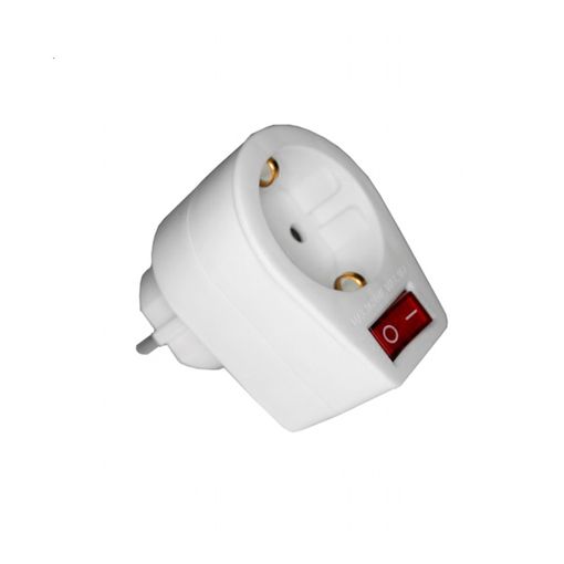 Adaptador enchufe con interruptor