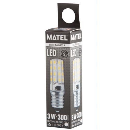 BOMBILLA LED MATEL TUBULAR E14 10W FRÍA - Matel