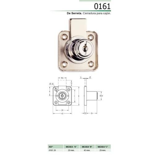 Cerradura Puerta Metalica Cromo 741-30 con Ofertas en Carrefour