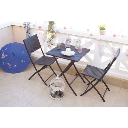 Set Mesa 2 Sillas Plegables 103x24x61 Moorea C2 0042 Con Ofertas En Carrefour Ofertas 7362