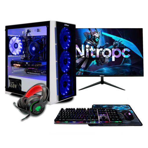 Pc Racing | Pc Gaming Completo | Intel Core I5-11400f | 8gb Ddr4 Ram |  256gb M.2 + 1tb Hdd | Gtx 1650 4gb | Pantalla 24 Fullhd | Combo Gaming |  Wifi