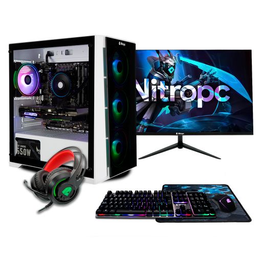 Pc Gaming Completo Nitropc Pack Nitro Plus - Intel I9-12900kf, Rtx4070, Ram  32g, M2 1t+2t, W11+wifi