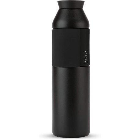 Termo de café portable, térmica, de acero inoxidable, Matte Black