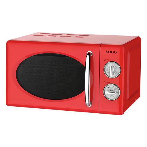 Comprar Microondas Sin Grill Retro - 20L - 700W - Rojo