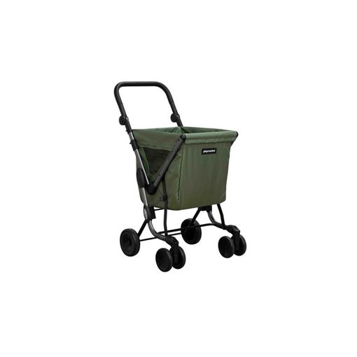 Playmarket We Go - Carrito de compras plegable con ruedas giratorias, jeans