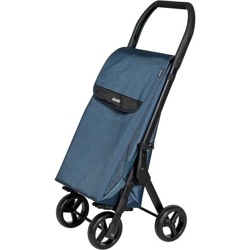 Playmarket, Carro de la Compra Plegable Playmarket Go Four, Cuatro Ruedas,  Color Azul y Gris : : Hogar y cocina