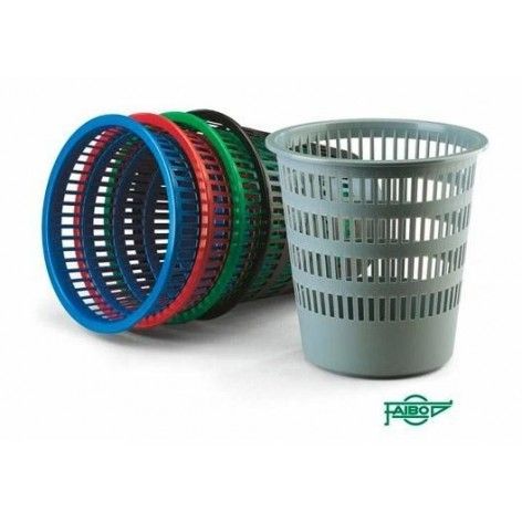 Faibo Papelera De Plastico Rejilla Capacidad 16 Litros 310x315 Mm Serie 306 Burdeos